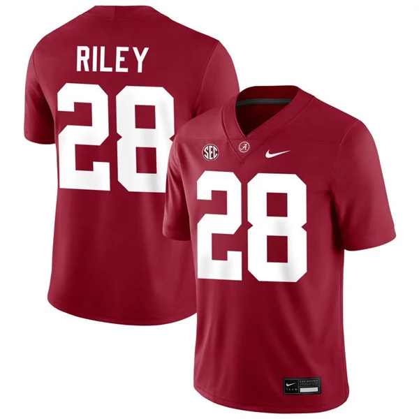 Alabama Crimson Tide #28 Kevin Riley Crimson College Football Game Jersey