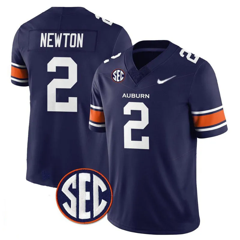 Auburn Tigers #2 Cam Newton Nike 2025 Navy Football Game Jersey