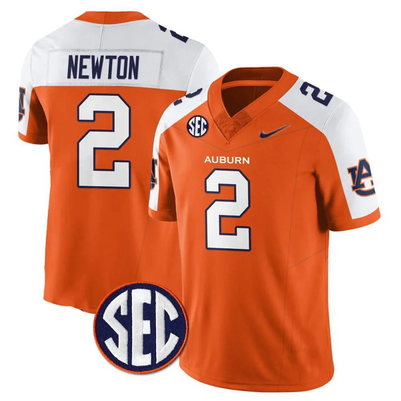 Auburn Tigers #2 Cam Newton Orange White Gratitude Limited Football Jersey