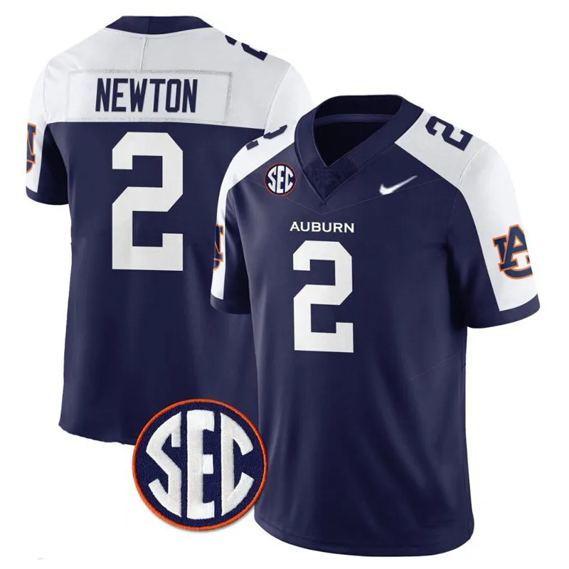 Auburn Tigers #2 Cam Newton Navy White Gratitude Limited Football Jersey