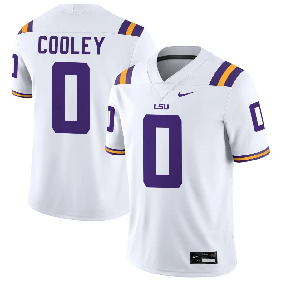 LSU Tigers #0 TAMARCUS COOLEY white F.U.S.E. Limited College Football Game Jersey