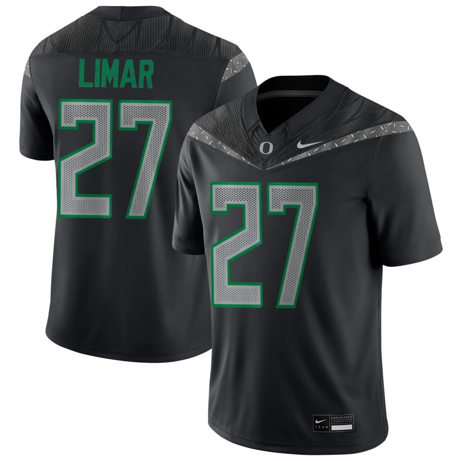 Oregon Ducks #27 JAYDEN LIMAR Black GENERATION O FLY ERA F.U.S.E. Limmited Football Game Jersey
