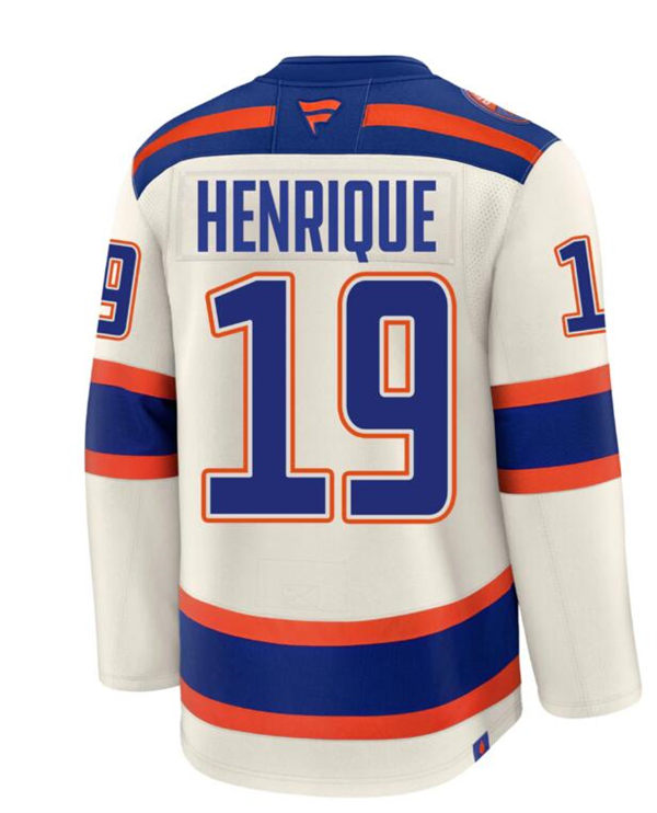 Men's Edmonton Oilers #19 Adam Henrique Cream Alternate Oil Country Jersey