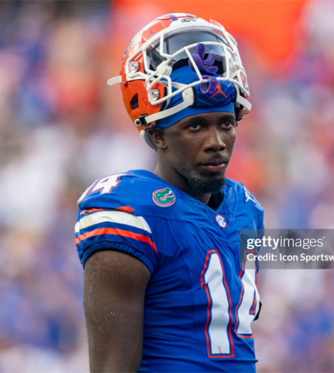 Florida Gators #14 Jordan Castell Royal 2025 Football Game Jersey