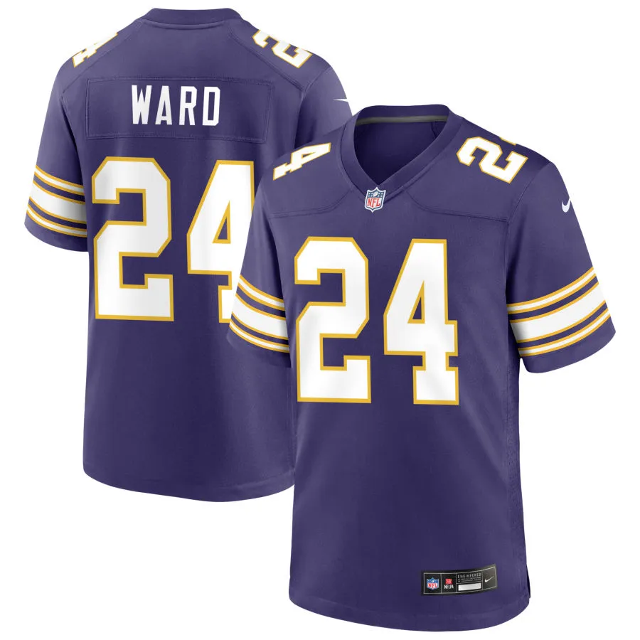 Men's Minnesota Vikings #24 Jay Ward Nike Purple Classic F.U.S.E. Limited Jersey