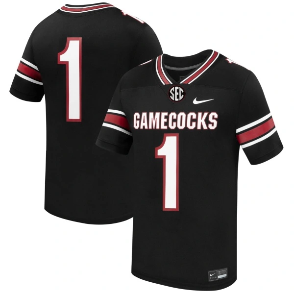 South Carolina Gamecocks Custom 2026 Nike Black Football Game Jersey