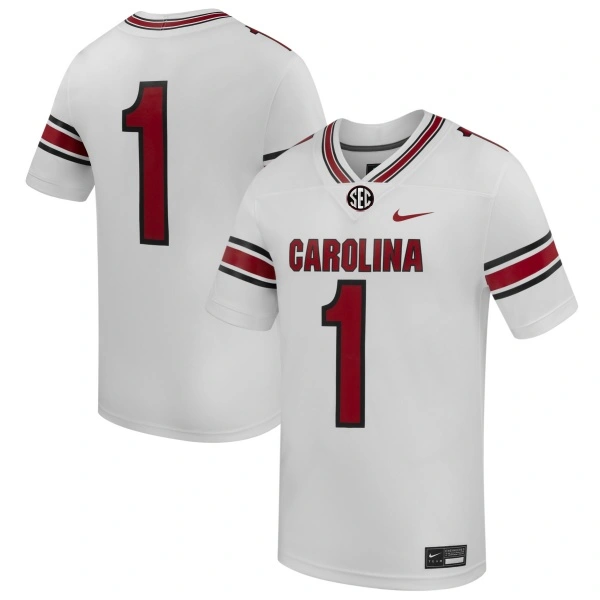 South Carolina Gamecocks Custom 2026 Nike White Football Game Jersey