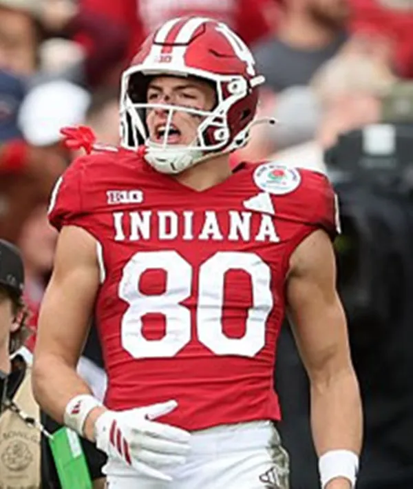 Indiana Hoosiers ##80 Charlie Becker Crimson Indiana Football Game Jersey
