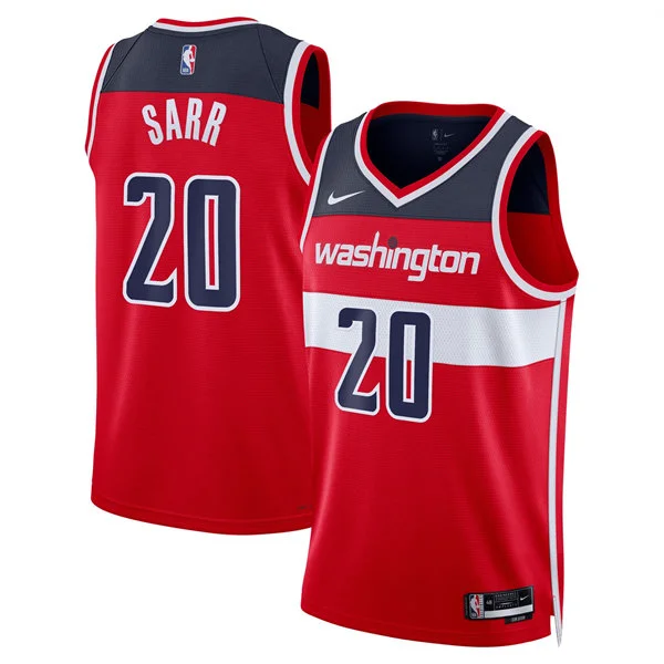 Mens Washington Wizards #20 Alex Sarr Red Nike Icon Edition Swingman Jersey
