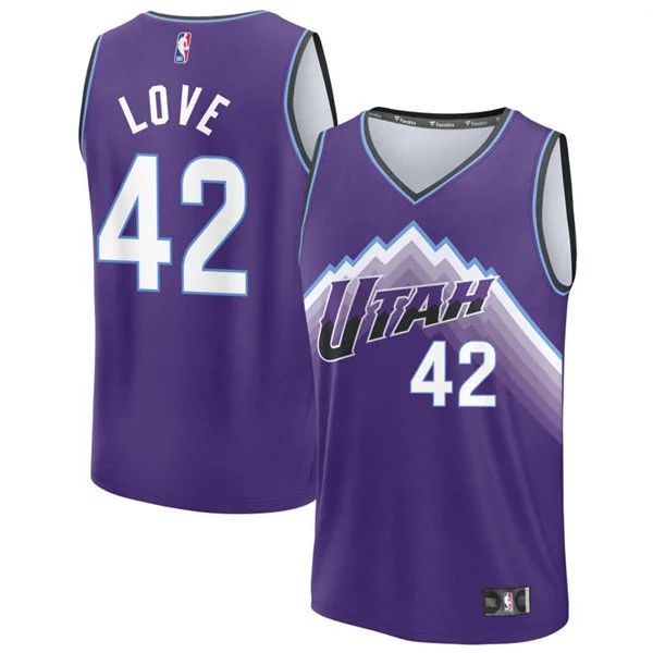 Mens Utah Jazz #42 Kevin Love Nike 2026 Purple Icon Edition Swingman Jersey