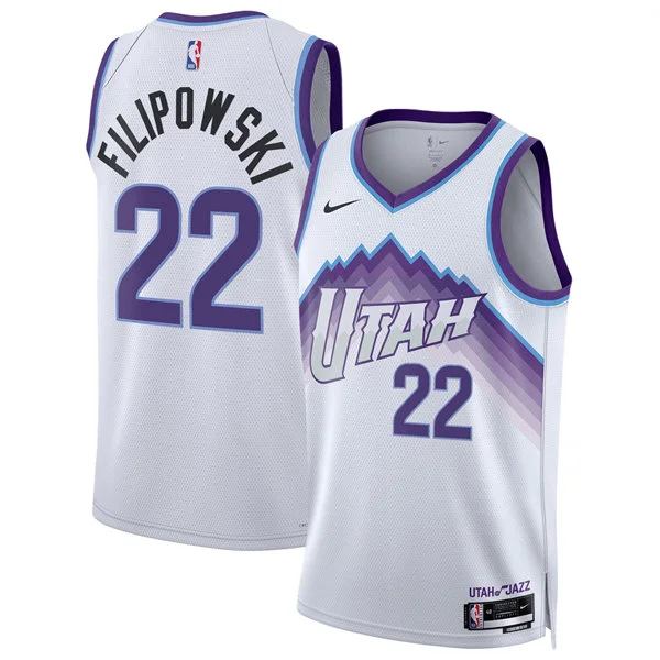 Mens Utah Jazz #22 Kyle Filipowski Nike 2026 White Association Edition Swingman Jersey