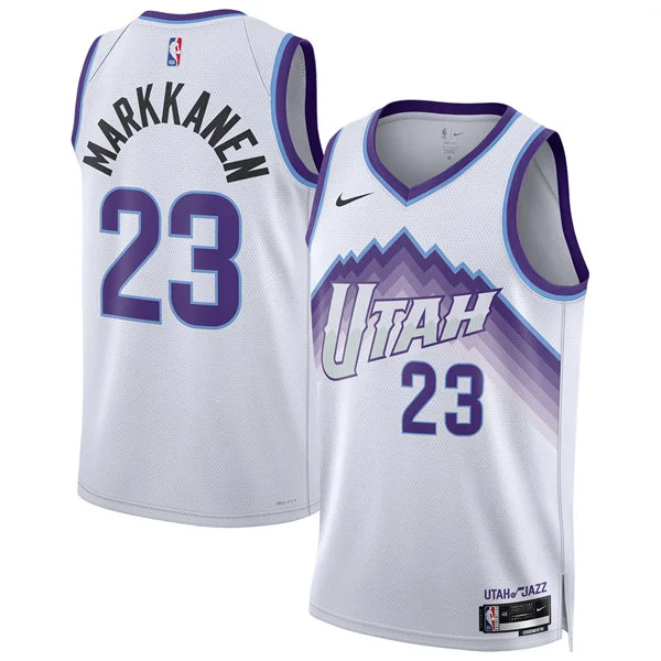Mens Utah Jazz #23 Lauri Markkanen Nike 2026 White Association Edition Swingman Jersey