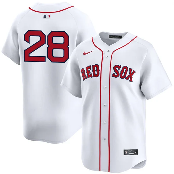 Mens Boston Red Sox #28 Kristian Campbell Nike White Home Limted Player Jersey