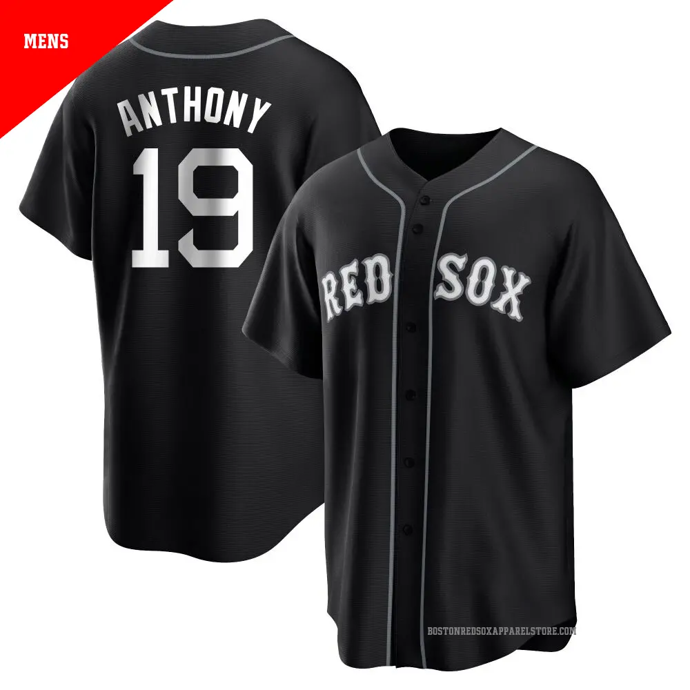 Men's Boston Red Sox #19 Roman Anthony Nike Black Fashion Limited Jersey