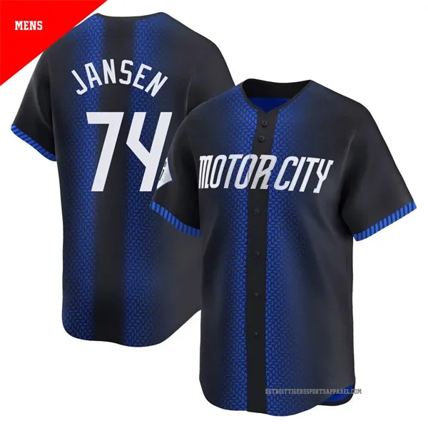 Men's Detroit Tigers #74 Kenley Jansen Nike Navy City Connect Limited Jersey