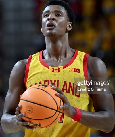 Maryland Terrapins #21 Pharrel Payne 2025 Gold College Basketball Game Jersey