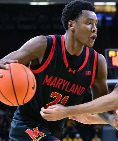 Maryland Terrapins #21 Pharrel Payne 2025 Black  College Basketball Game Jersey