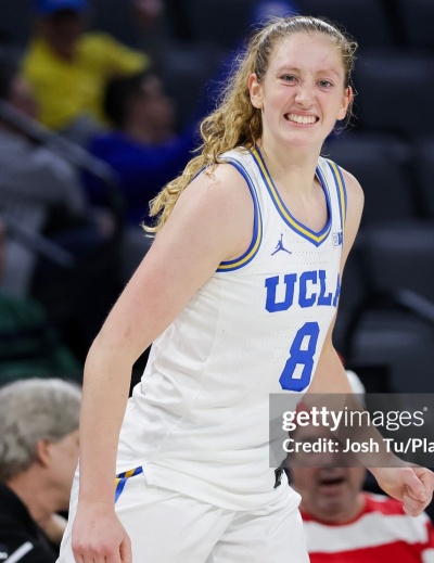 Unisex UCLA Bruins #8 Gianna Kneepkens White 2025 BIG 10 women's Basketball Game Jersey