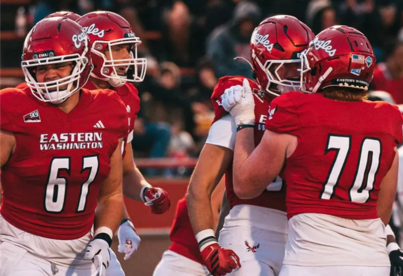 Eastern Washington Eagles Custom Red 2026 Football Game Jersey