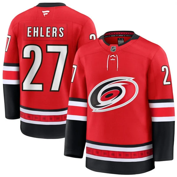 Men's Carolina Hurricanes #27 Nikolaj Ehlers Fanatics Alternate Red Premium Jersey