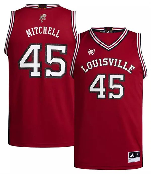 Louisville Cardinals Custom Cardinal Spida Basketball Jersey