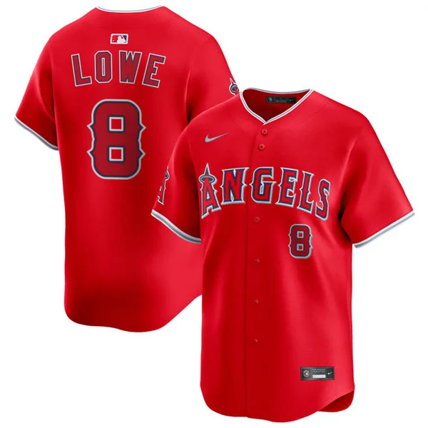 Mens Los Angeles Angels #8 Josh Lowe Nike Scarlet Alternate Limited Jersey
