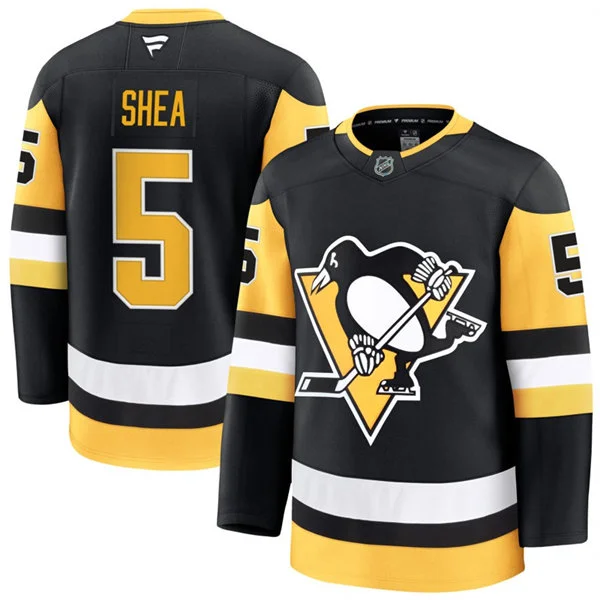 Mens Pittsburgh Penguins #5 Ryan Shea Fanatics Home Black Premium Jersey
