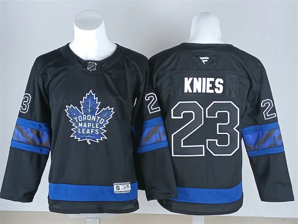 Youth Toronto Maple Leafs #23 Matthew Knies Fanatics Black Alternate Reversible Next Gen Jersey