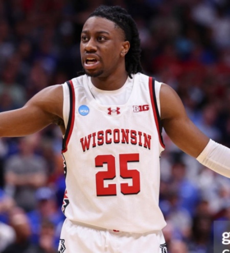 Wisconsin Badgers #25 John Blackwell 2026 White College Basketball Game Jersey