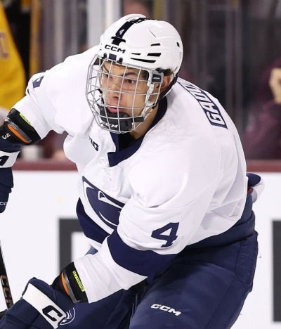 Penn State Nittany Lions #4 Mac Gadowsky 2025 White Hockey Game Jersey