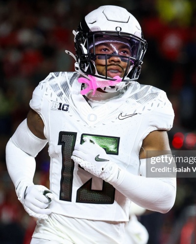 Oregon Ducks #15 Akili Smith Jr. 2025 BIG Ten Alternate Game Football Jersey White