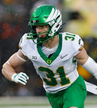 Oregon Ducks #31 Dillon Thieneman F.U.S.E.Limmited 2025 White MIGHTY OREGON Football Game Jersey