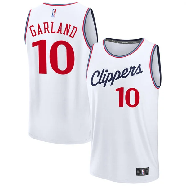 Mens LA Clippers #10 Darius Garland Nike Navy Icon Edition Swingman Jersey