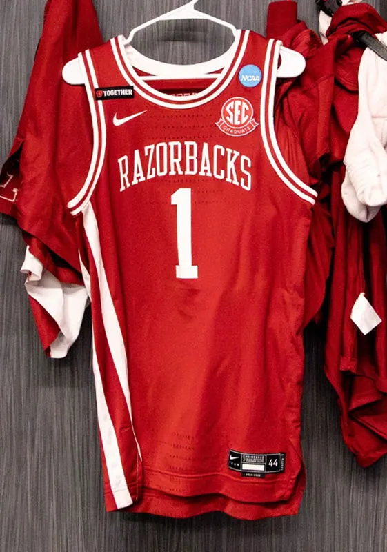 Arkansas Razorbacks #1 Meleek Thomas Cardinal College Basketball Retro Jersey