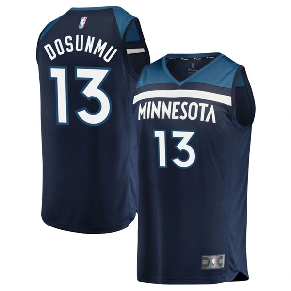 Men's Minnesota Timberwolves #13 Ayo Dosunmu Navy Icon Edition Swingman Jersey