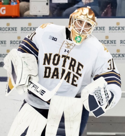 Notre Dame Fighting Irish #31 Nicholas Kempf 2026 White College Hockey Game Jersey