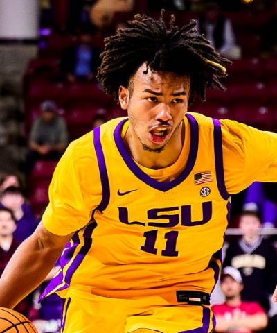 LSU Tigers #11 Dedan Thomas Jr. 2019 Gold College Basketball Game Jersey