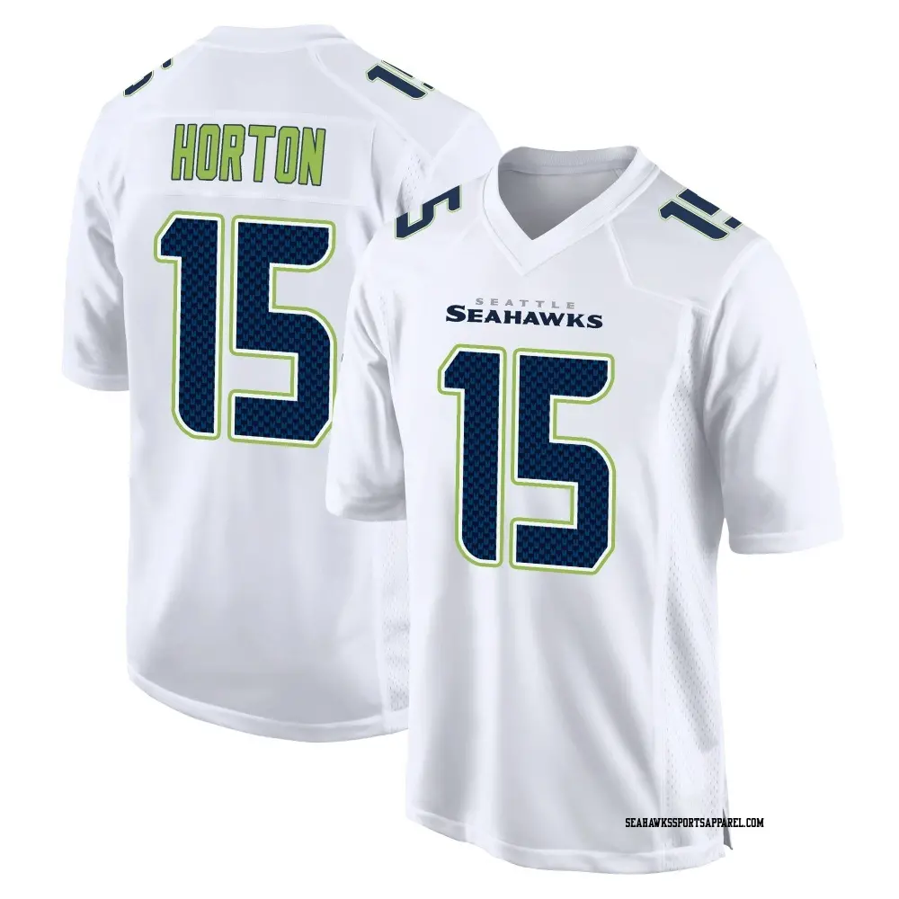 Men's Seattle Seahawks #15 Tory Horton Nike White Tundra Fashion Game Jersey