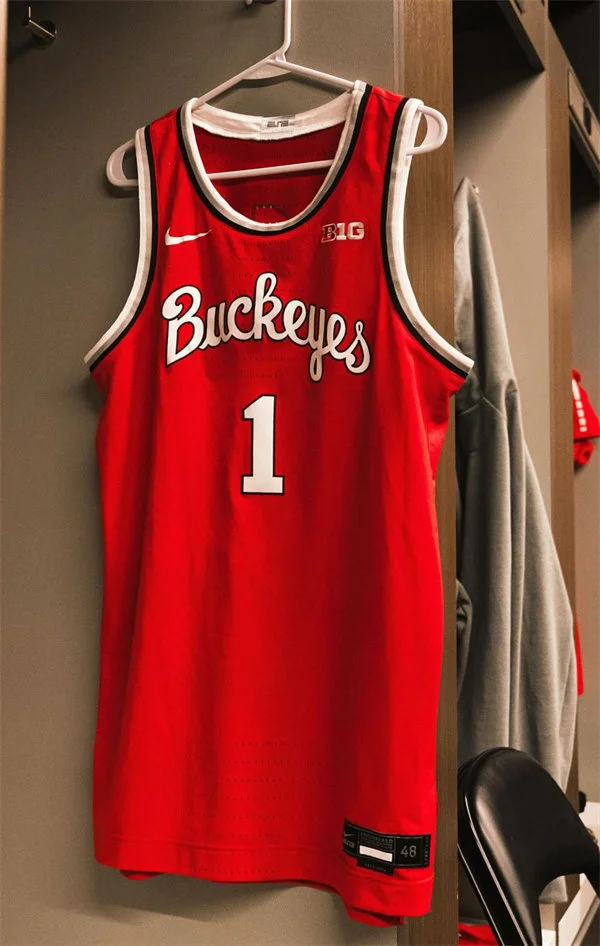 Ohio State Buckeyes #1 Amare Bynum Nike Scarlet Retro College Baketball Jersey