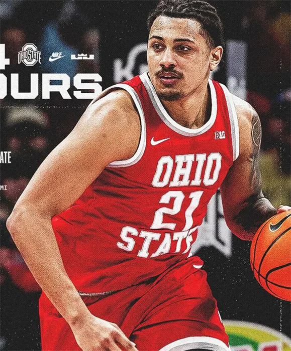 Ohio State Buckeyes #21 Devin Royal Scarlet 1990s Throwback Basketball Jersey