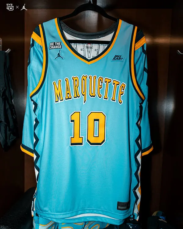 Marquette Golden Eagles Custom 2026 Light Blue Player-Designed Basketball Limited Jersey