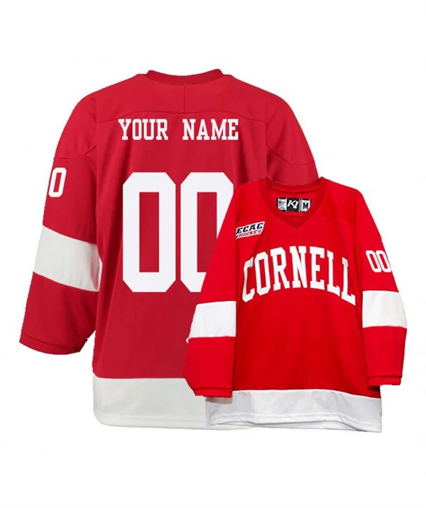 Cornell Big Red Custom 2026 CCM Hockey Game Jersey Red