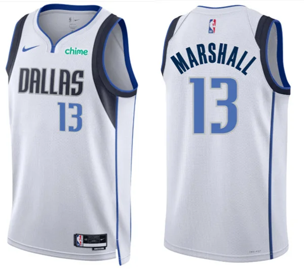 Mens Dallas Mavericks #13 Naji Marshall Nike White Association Edition Jersey