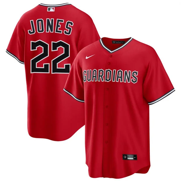 Mens Cleveland Guardians #22 Nolan Jones Nike Red Alternate Limited Player Jersey