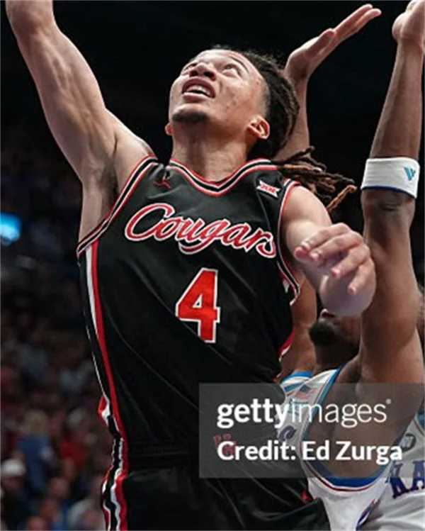 Houston Cougars Custom 2026 Black Cougars Basketball Retro Jersey