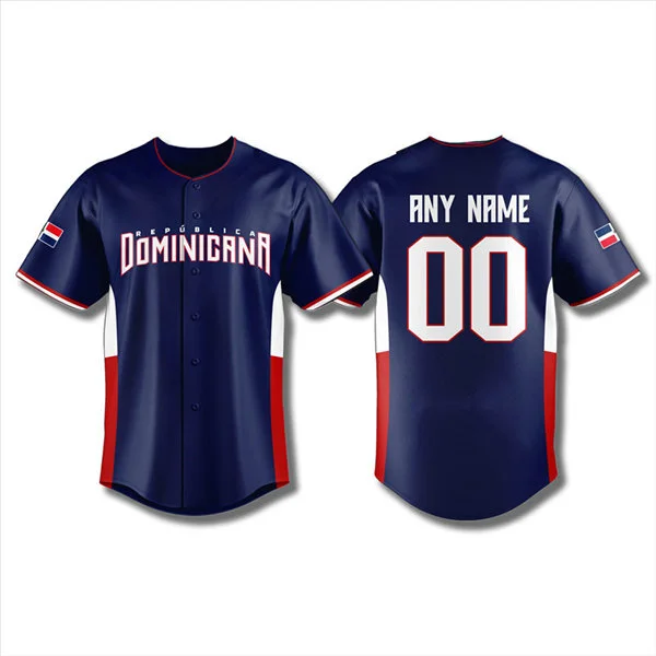 Custom Dominican Republic Baseball Nike Royal 2026 World Baseball Classic Limited Jersey