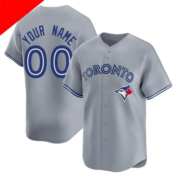 Toronto Blue Jays Custom Nike Gray Road Limited Jersey