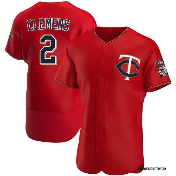 Mens Minnesota Twins #2 Kody Clemens Nike Red Alternate Vapor Limited Jersey