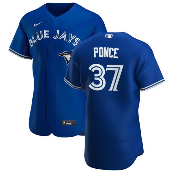 Mens Toronto Blue Jays #37 Cody Ponce Nike Royal Alternate Flex Base Jersey