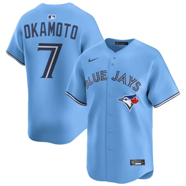 Mens Toronto Blue Jays #7 Kazuma Okamoto Nike Powder Blue Alternate Limited Jersey